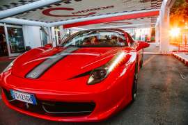 Ferrari 458 Spider prova su strada